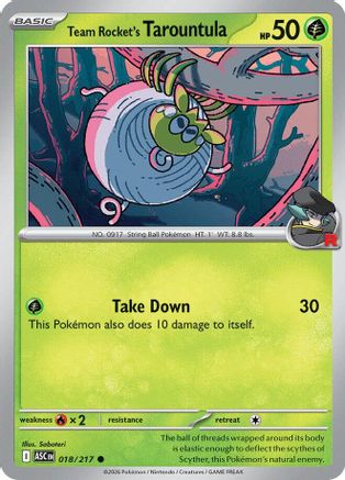 Team Rocket's Tarountula (018/null) [ME Ascended Heroes] - ME: Ascended Heroes - Card Brawlers | Quebec | Canada |
