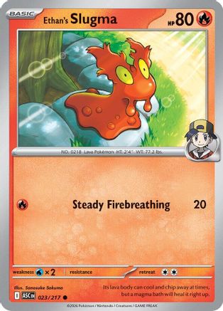 Ethan's Slugma (023/null) [ME Ascended Heroes] - ME: Ascended Heroes - Card Brawlers | Quebec | Canada |