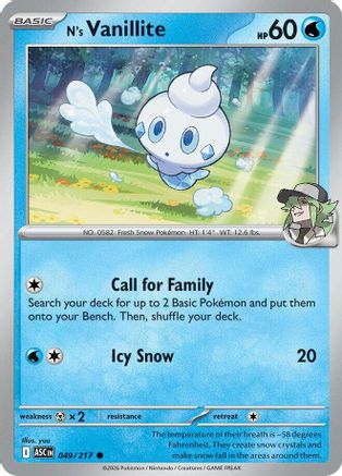 N's Vanillite (049/null) [ME Ascended Heroes] - ME: Ascended Heroes - Card Brawlers | Quebec | Canada |