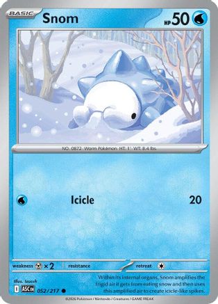 Snom (052/null) [ME Ascended Heroes] - ME: Ascended Heroes - Card Brawlers | Quebec | Canada |