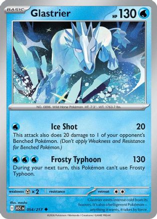 Glastrier (054/null) - Reverse Holofoil [ME Ascended Heroes] - ME: Ascended Heroes - Card Brawlers | Quebec | Canada |