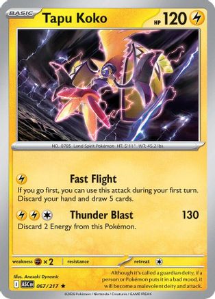 Tapu Koko (067/null) - Holofoil [ME Ascended Heroes] - ME: Ascended Heroes - Card Brawlers | Quebec | Canada |