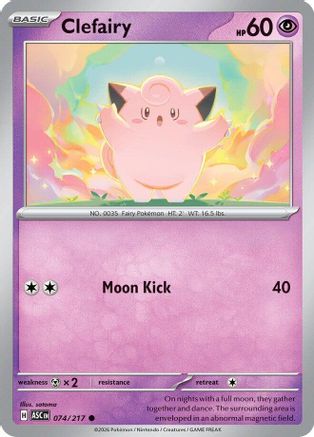 Clefairy (074/null) - Reverse Holofoil [ME Ascended Heroes] - ME: Ascended Heroes - Card Brawlers | Quebec | Canada |