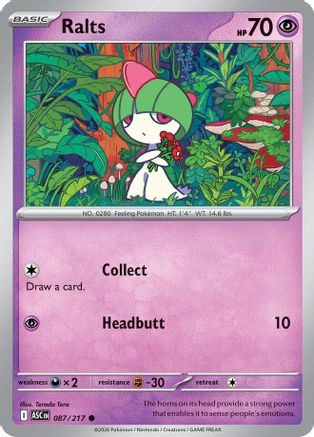Ralts (087/null) - Reverse Holofoil [ME Ascended Heroes] - ME: Ascended Heroes - Card Brawlers | Quebec | Canada |