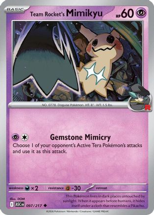 Team Rocket's Mimikyu (097/217) [ME Ascended Heroes] - ME: Ascended Heroes - Card Brawlers | Quebec | Canada |