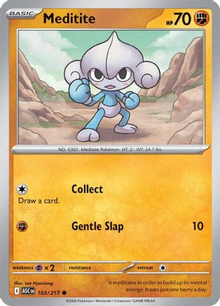 Meditite (103/null) [ME Ascended Heroes] - ME: Ascended Heroes - Card Brawlers | Quebec | Canada |
