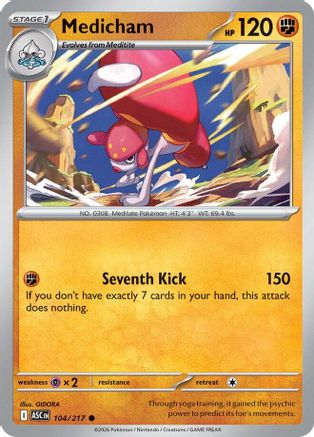 Medicham (104/217) [ME Ascended Heroes] - ME: Ascended Heroes - Card Brawlers | Quebec | Canada |