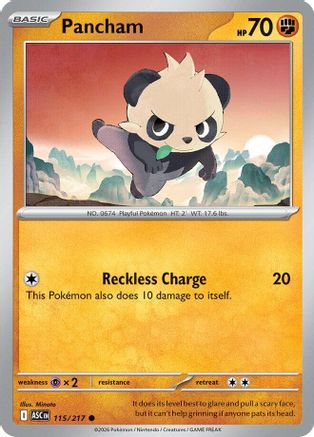 Pancham (115/null) - Reverse Holofoil [ME Ascended Heroes] - ME: Ascended Heroes - Card Brawlers | Quebec | Canada |