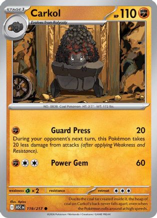 Carkol (119/null) [ME Ascended Heroes] - ME: Ascended Heroes - Card Brawlers | Quebec | Canada |