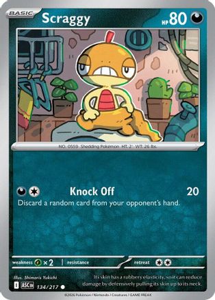 Scraggy (134/null) [ME Ascended Heroes] - ME: Ascended Heroes - Card Brawlers | Quebec | Canada |
