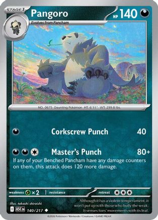 Pangoro (140/null) - Reverse Holofoil [ME Ascended Heroes] - ME: Ascended Heroes - Card Brawlers | Quebec | Canada |