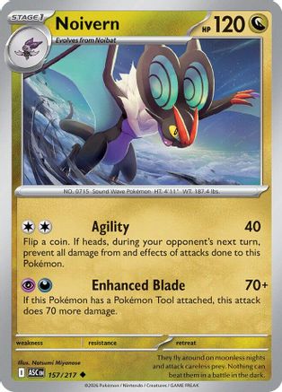 Noivern (157/null) - Reverse Holofoil [ME Ascended Heroes] - ME: Ascended Heroes - Card Brawlers | Quebec | Canada |