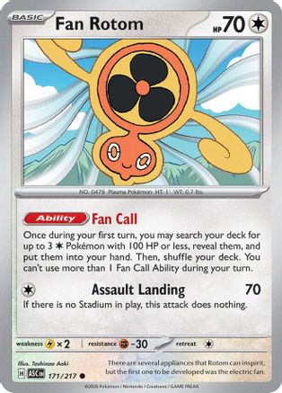 Fan Rotom (171/217) [ME Ascended Heroes] - ME: Ascended Heroes - Card Brawlers | Quebec | Canada |