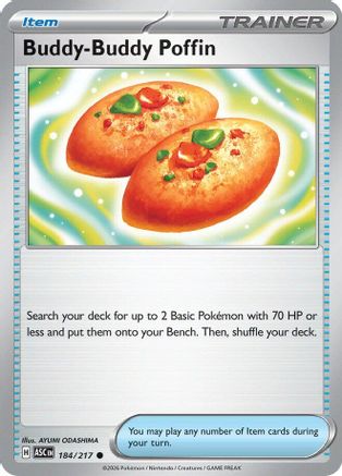 Buddy-Buddy Poffin (184/null) - Reverse Holofoil [ME Ascended Heroes] - ME: Ascended Heroes - Card Brawlers | Quebec | Canada |