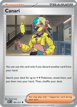 Canari (185/217) [ME Ascended Heroes] - ME: Ascended Heroes - Card Brawlers | Quebec | Canada |