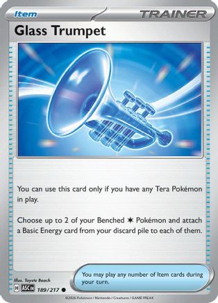 Glass Trumpet (189/217) [ME Ascended Heroes] - ME: Ascended Heroes - Card Brawlers | Quebec | Canada |