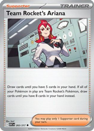 Team Rocket's Ariana (202/null) - Reverse Holofoil [ME Ascended Heroes] - ME: Ascended Heroes - Card Brawlers | Quebec | Canada |