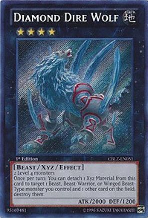 Diamond Dire Wolf [CBLZ-EN051] Secret Rare - Yu-Gi-Oh! - Card Brawlers | Quebec | Canada |