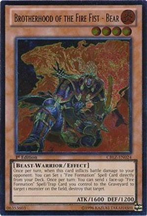 Brotherhood of the Fire Fist - Bear [CBLZ-EN024] Ultimate Rare - Yu-Gi-Oh! - Card Brawlers | Quebec | Canada |
