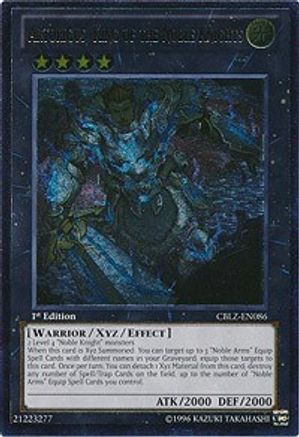 Artorigus, King of the Noble Knights [CBLZ-EN086] Ultimate Rare - Yu-Gi-Oh! - Card Brawlers | Quebec | Canada |