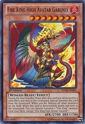 Fire King High Avatar Garunix [SDOK-EN001] Ultra Rare - Yu-Gi-Oh! - Card Brawlers | Quebec | Canada |