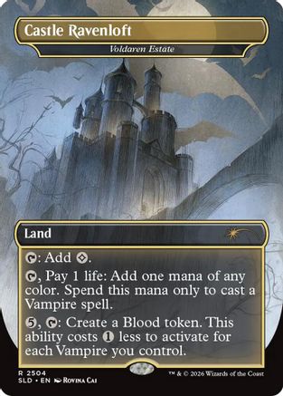Castle Ravenloft - Voldaren Estate (SLD-2504) - Secret Lair Drop Series Foil - Secret Lair Drop Series - Card Brawlers | Quebec | Canada |
