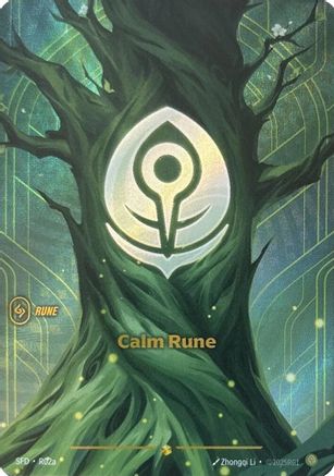 Calm Rune (Alternate Art) (R02a) - Spiritforged Foil - Spiritforged - Card Brawlers | Quebec | Canada |