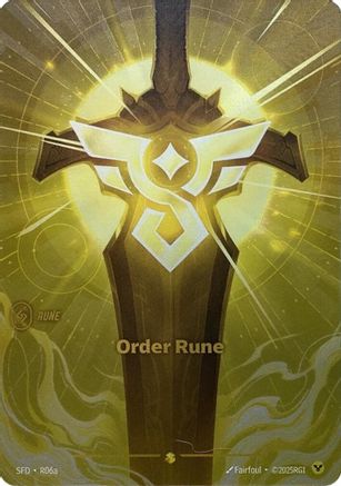 Order Rune (Alternate Art) (R06a) - Spiritforged Foil - Spiritforged - Card Brawlers | Quebec | Canada |