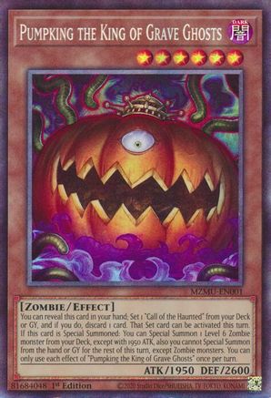 Pumpking the King of Grave Ghosts [MZMU-EN001] Collector's Rare - Maze of Muertos - Card Brawlers | Quebec | Canada |