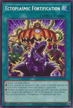Ectoplasmic Fortification [MZMU-EN008] Secret Rare - Maze of Muertos - Card Brawlers | Quebec | Canada |