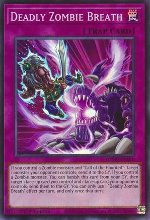 Deadly Zombie Breath [MZMU-EN010] Super Rare - Maze of Muertos - Card Brawlers | Quebec | Canada |