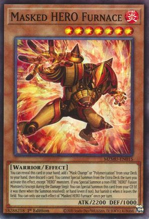 Masked HERO Furnace [MZMU-EN015] Super Rare - Maze of Muertos - Card Brawlers | Quebec | Canada |