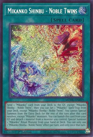 Mikanko Shinbu - Noble Twins [MZMU-EN019] Secret Rare - Maze of Muertos - Card Brawlers | Quebec | Canada |