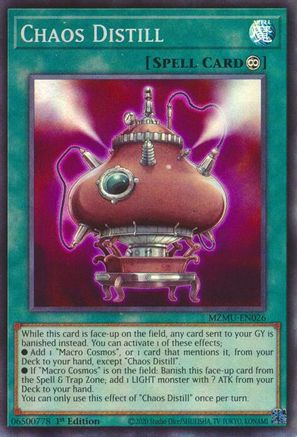 Chaos Distill [MZMU-EN026] Super Rare - Maze of Muertos - Card Brawlers | Quebec | Canada |