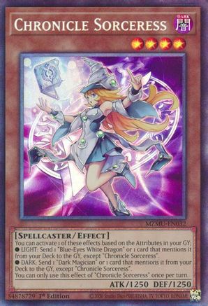Chronicle Sorceress [MZMU-EN032] Collector's Rare - Maze of Muertos - Card Brawlers | Quebec | Canada |