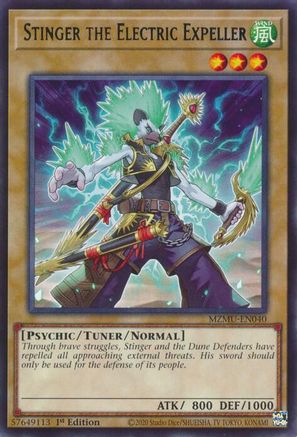 Stinger the Electric Expeller [MZMU-EN040] Rare - Maze of Muertos - Card Brawlers | Quebec | Canada |