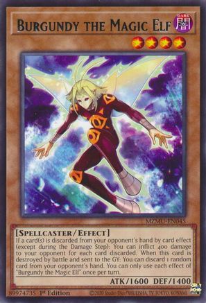 Burgundy the Magic Elf [MZMU-EN045] Rare - Maze of Muertos - Card Brawlers | Quebec | Canada |