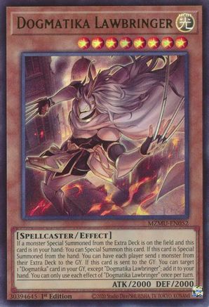 Dogmatika Lawbringer [MZMU-EN052] Ultra Rare - Maze of Muertos - Card Brawlers | Quebec | Canada |