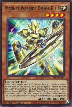 Magnet Warrior Omega Plus [MZMU-EN054] Super Rare - Maze of Muertos - Card Brawlers | Quebec | Canada |