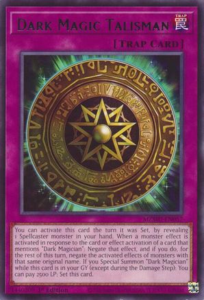 Dark Magic Talisman [MZMU-EN057] Rare - Maze of Muertos - Card Brawlers | Quebec | Canada |