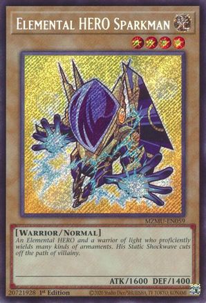 Elemental HERO Sparkman [MZMU-EN059] Secret Rare - Maze of Muertos - Card Brawlers | Quebec | Canada |