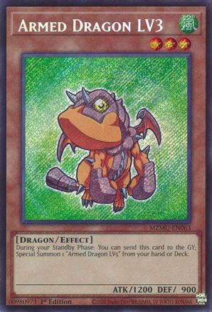 Armed Dragon LV3 [MZMU-EN063] Secret Rare - Maze of Muertos - Card Brawlers | Quebec | Canada |