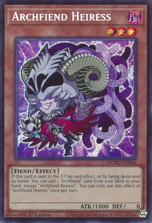 Archfiend Heiress [MZMU-EN066] Secret Rare - Maze of Muertos - Card Brawlers | Quebec | Canada |