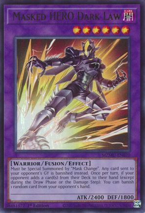 Masked HERO Dark Law [MZMU-EN070] Ultra Rare - Maze of Muertos - Card Brawlers | Quebec | Canada |