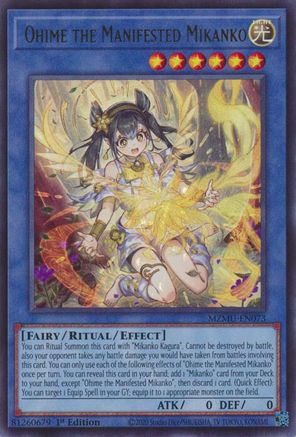 Ohime the Manifested Mikanko [MZMU-EN073] Ultra Rare - Maze of Muertos - Card Brawlers | Quebec | Canada |