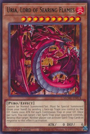 Uria, Lord of Searing Flames [MZMU-EN074] Rare - Maze of Muertos - Card Brawlers | Quebec | Canada |