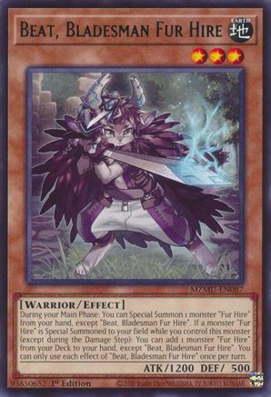 Beat, Bladesman Fur Hire [MZMU-EN087] Rare - Maze of Muertos - Card Brawlers | Quebec | Canada |
