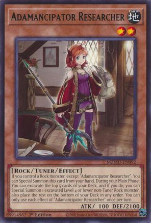 Adamancipator Researcher [MZMU-EN092] Rare - Maze of Muertos - Card Brawlers | Quebec | Canada |
