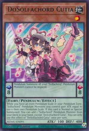 DoSolfachord Cutia [MZMU-EN095] Rare - Maze of Muertos - Card Brawlers | Quebec | Canada |