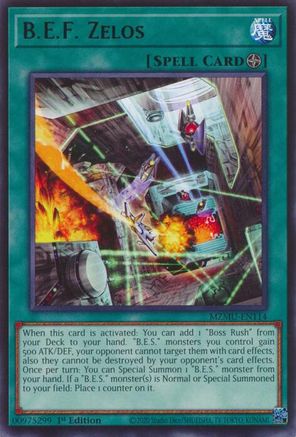 B.E.F. Zelos [MZMU-EN114] Rare - Maze of Muertos - Card Brawlers | Quebec | Canada |